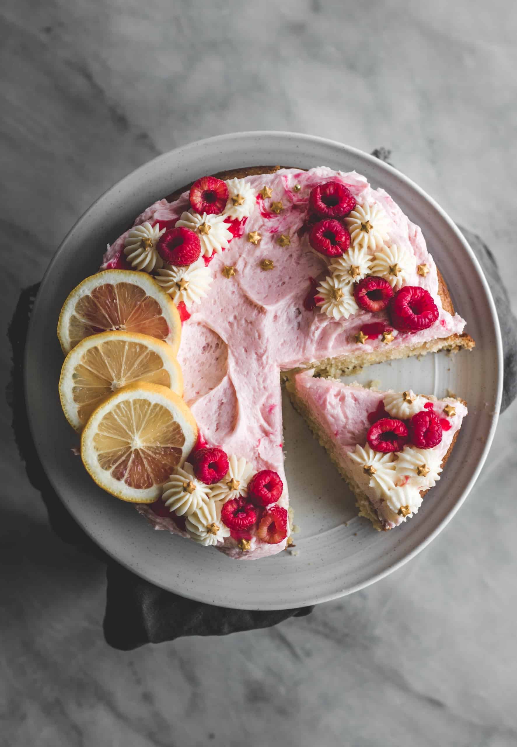 Coconut Raspberry Cake- The Little Epicurean